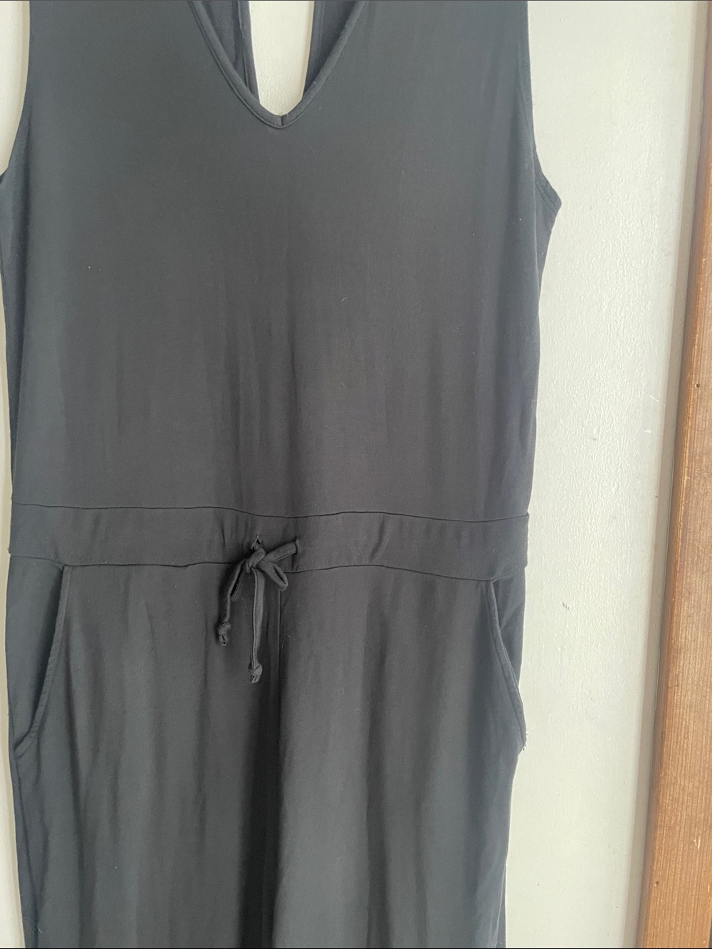 Quince French Terry Modal Jumpsuit Black - Picture 5 of 15